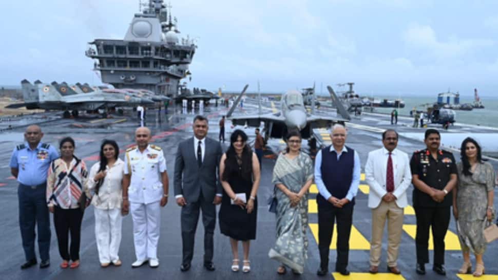 INS Vikrant, INS Udaygiri Mark Maiden Overseas Deployment At Sri Lanka`s International Fleet Review