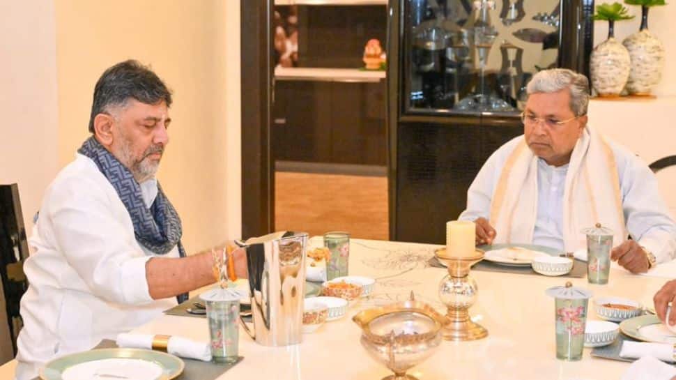 Karnataka CM Tussle Under Control? DK Shivakumar Hosts Siddaramiah For Second Breakfast Meet - What`s On The Menu