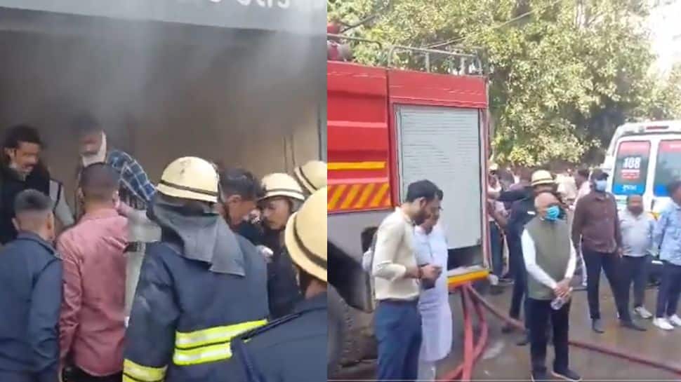 Bhavnagar: Massive Fire Erupts In Building Housing 15 Hospitals; Rescue Efforts On