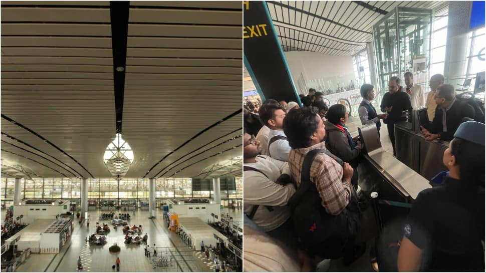Flight Chaos In India: Hyderabad Airport Hit As 'Global Windows Outage' Disrupts Check-In Systems Nationwide | VIDEO