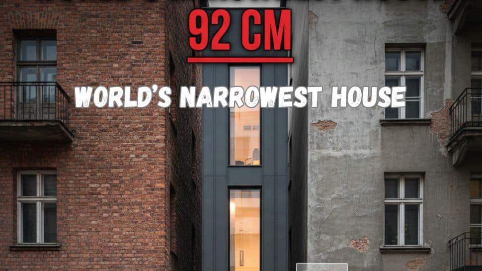 World’s Narrowest House: Measuring Only 92 Cm, Holds Guinness Record; Has Bedroom, Kitchen, Bathroom — Check Its Mind-Blowing Design