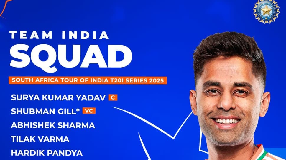 India Announce T20I Squad for South Africa: Doubts Over Gill, Pandya Makes Comeback
