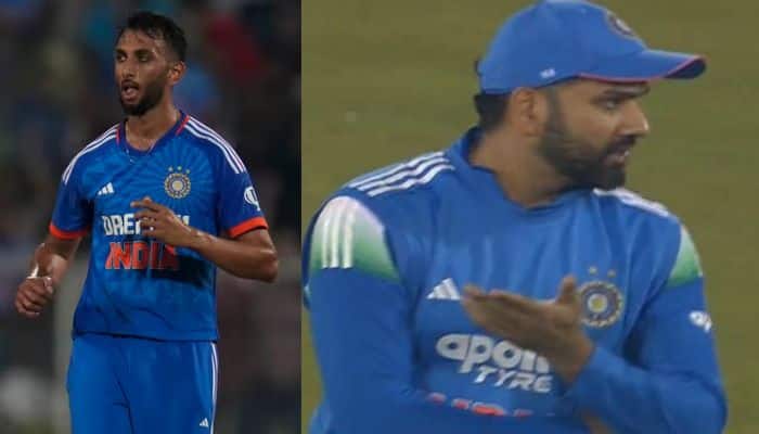 Angry Rohit Sharma Delivers Animated Lecture To Prasidh Krishna, Harshit Rana After Wayward Bowling In IND vs SA 2nd ODI - Watch