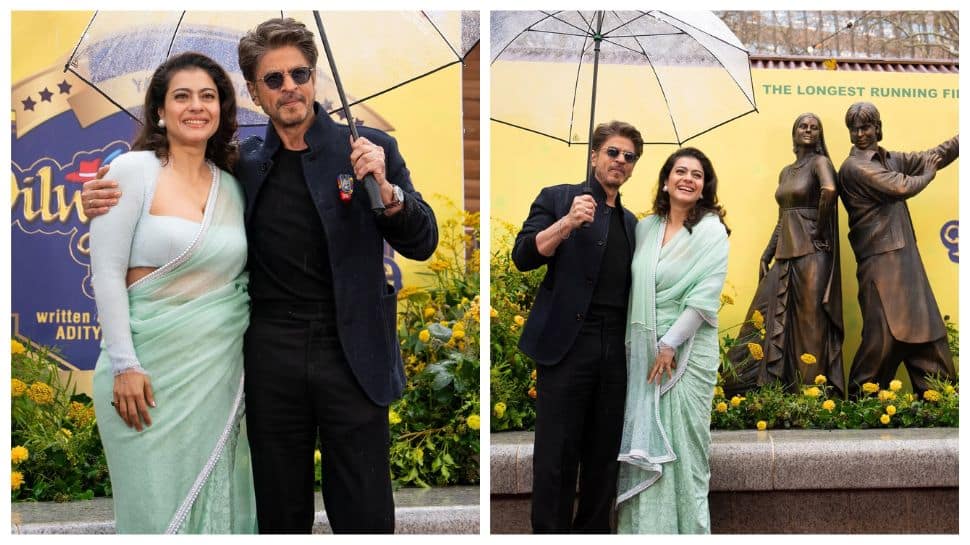 DDLJ Turns 30: SRK And Kajol Unveil Iconic Raj–Simran Bronze Statue At London’s Leicester Square