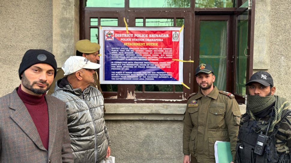 Srinagar Police Attach Rs 1 Cr House Of Drug Peddler In Major NDPS Crackdown
