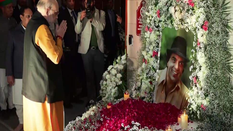 Dharmendra Prayer Meet: Amit Shah, JP Nadda Pay Tribute To Legendary Actor In Delhi