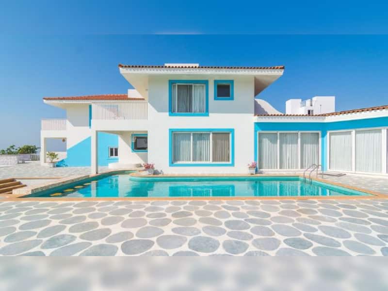 6. A Santorini-inspired villa in Goa that steals the show