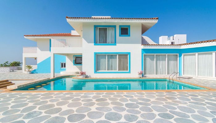 6. A Santorini-inspired villa in Goa that steals the show