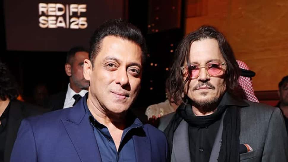 Salman Khan Poses With Johnny Depp At Red Sea Film Festival, Honours Hollywood Star Idris Elba