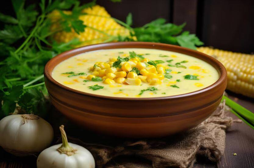 Palak Corn Soup