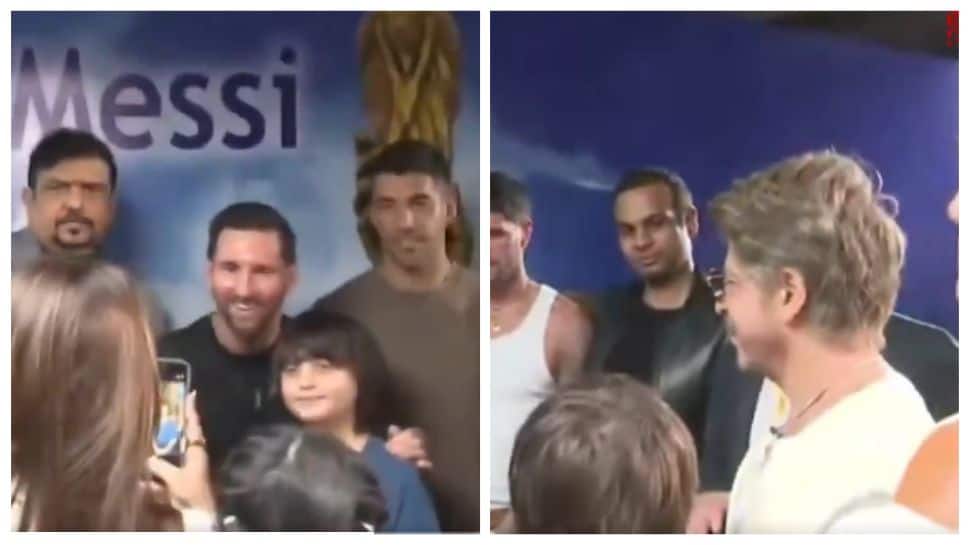 Shah Rukh Khan Meets Lionel Messi In Kolkata During GOAT India Tour 2025