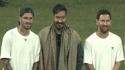 Ajay Devgn, Tiger Shroff Meet Lionel Messi, Luis Suarez, Rodrigo De Paul 