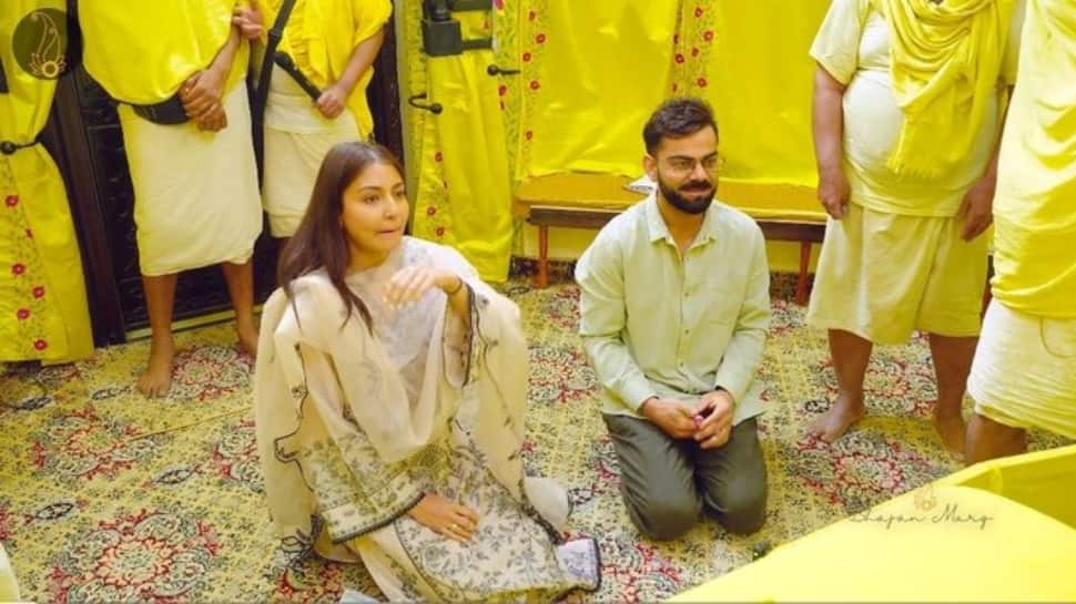 Virat Kohli And Anushka Sharma Receive Blessings From Premanand Maharaj After Return To India
