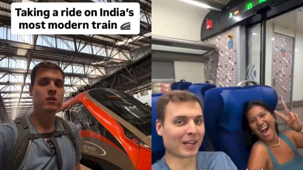 Foreigner Reviews Vande Bharat Services - From Seats, Meals To Toilets: Watch His Verdict Here