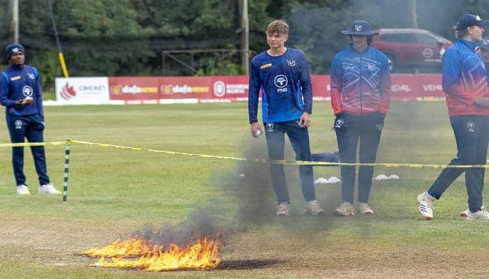 10. Sight Screen Caught Fire