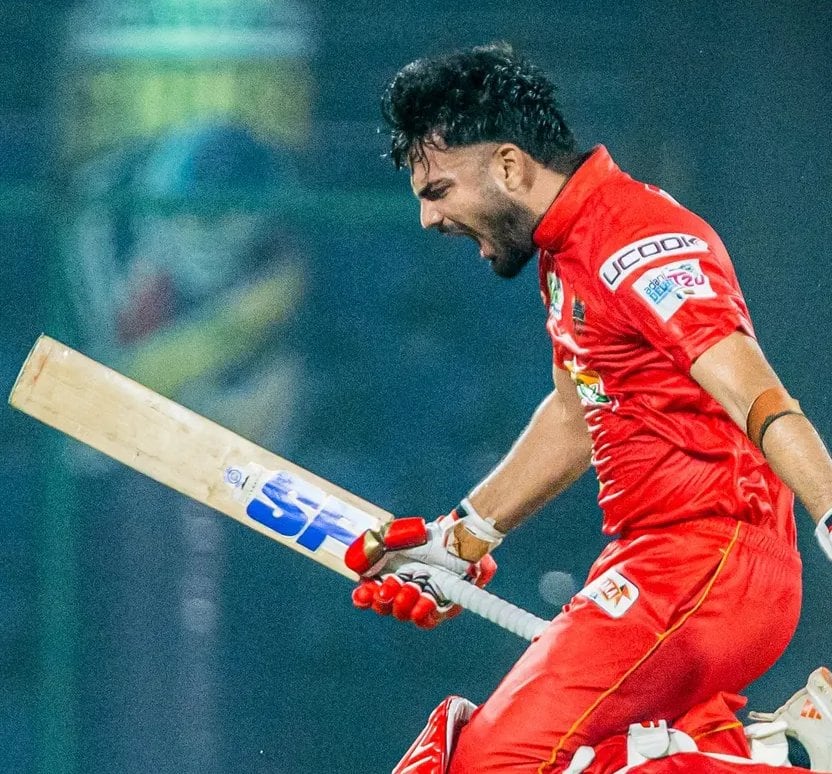 6. Tejasvi Singh Dahiya Boosts Batting Depth