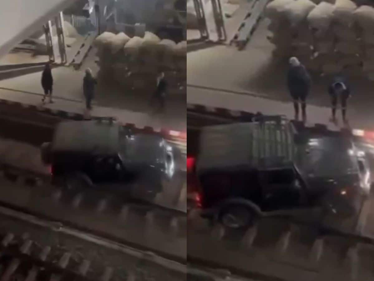 Thar Havoc On Dimapur Railway Station Track, Viral Video Shocks Netizens | Watch