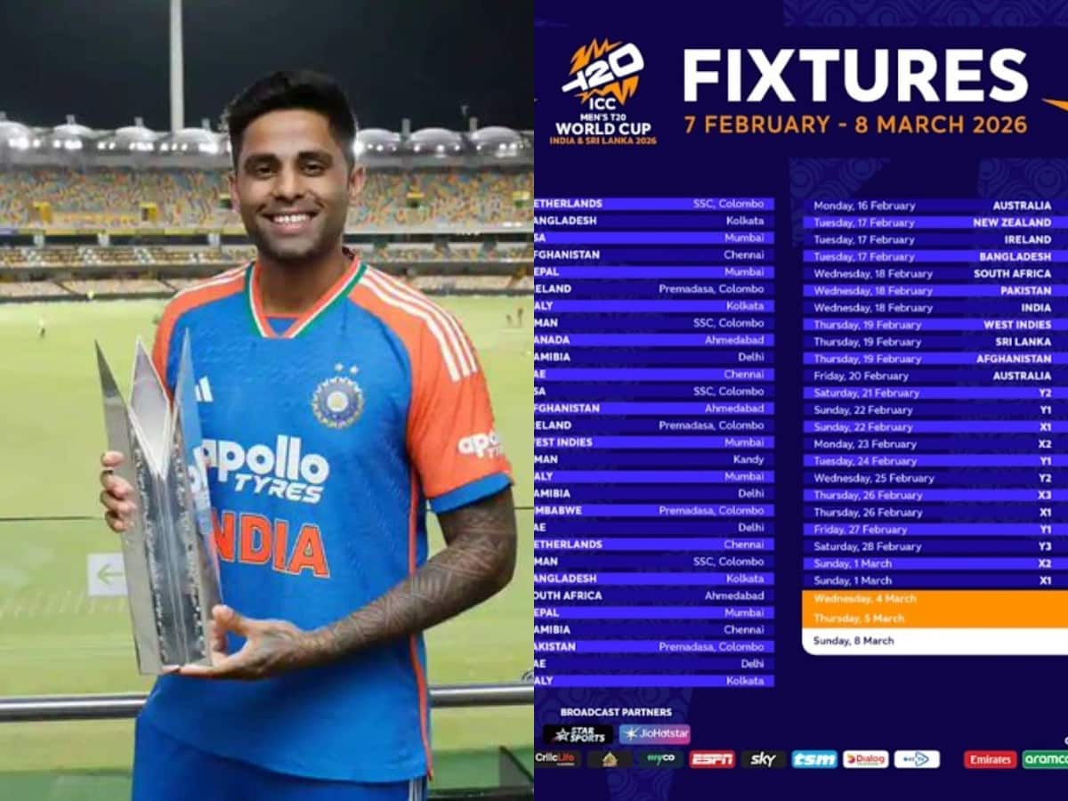 India’s schedule for the T20 World Cup 2026