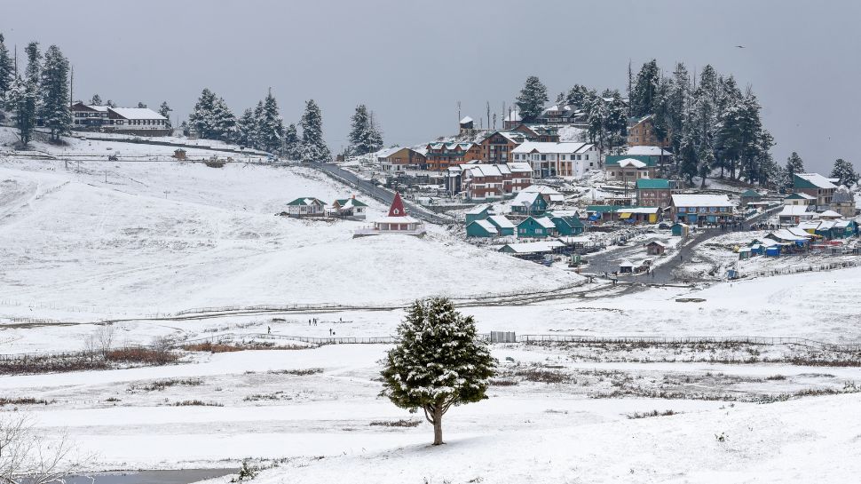 Higher Reaches Covered In White Higher Reaches Covered In White