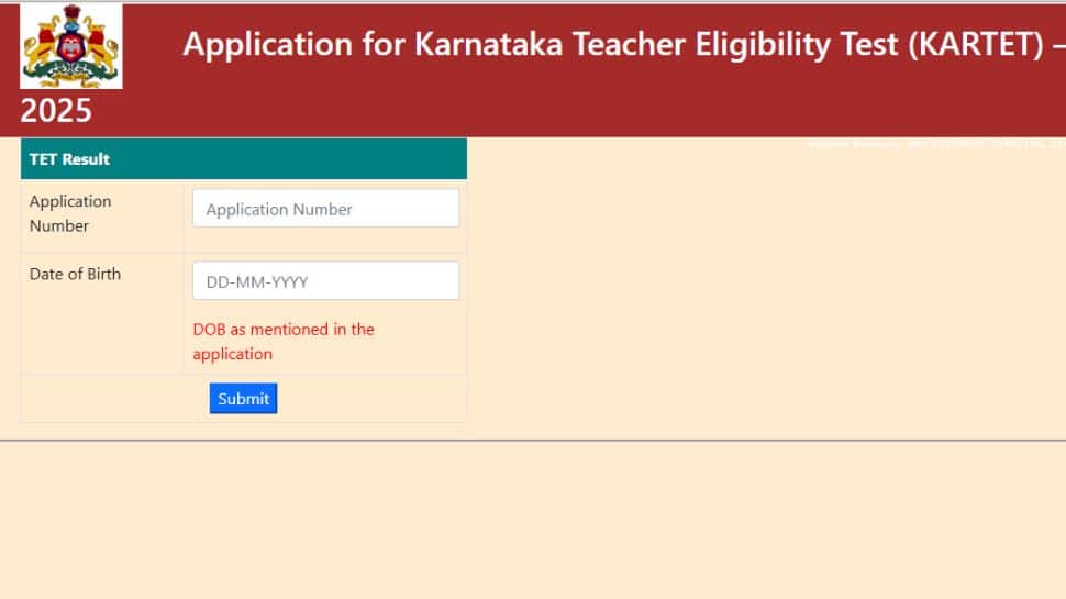 KARTET Result 2025 OUT: TET Result 2025 Karnataka Result At sts.karnataka.gov.in- Check Direct Link Here 