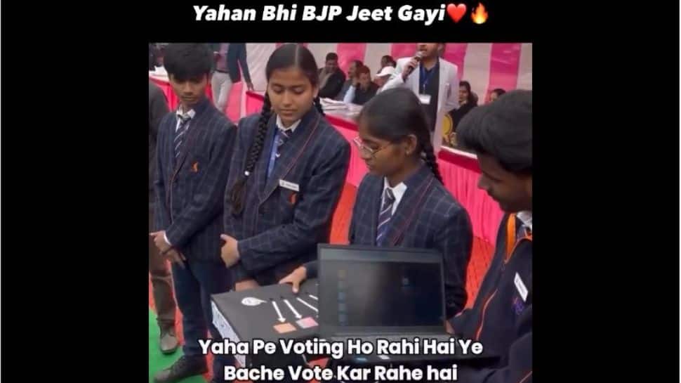 ‘BJP Yaha Bhi Jeet Gayi’: Students Make Prototype EVM For School Project; Result Makes Everyone Burst Into Laughter