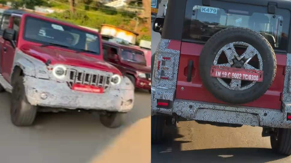 Mahindra Thar Facelift: New Spy Shots Reveal Expected Design Changes, Features And More