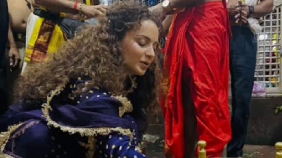 Kangana Ranaut Visits Girishneshwar Jyotirlinga, Moves Closer To Completing 12 Jyotirlinga Darshan By December