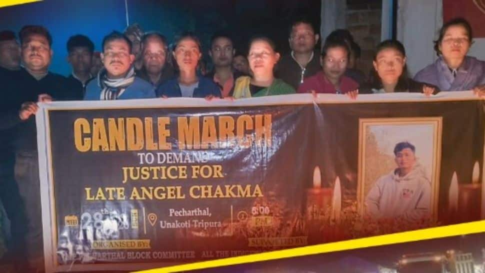 Candlelight March Held In Agartala For Tripura Student Killed In Dehradun