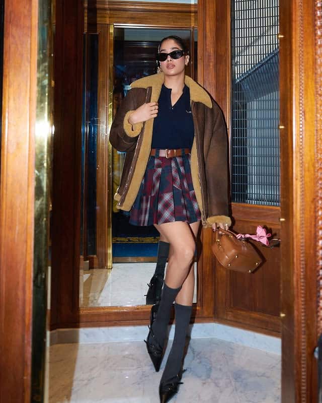 Janhvi Kapoor's Miu Miu Mini Skirt