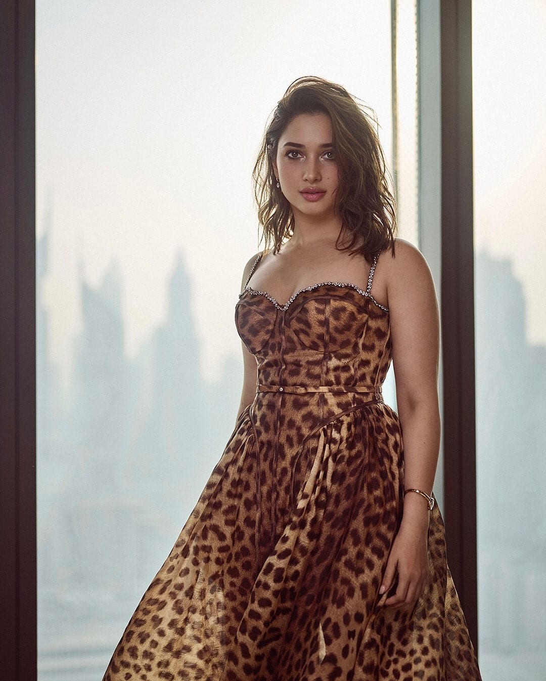 Tamannaah Bhatia's Leopard Print Dress