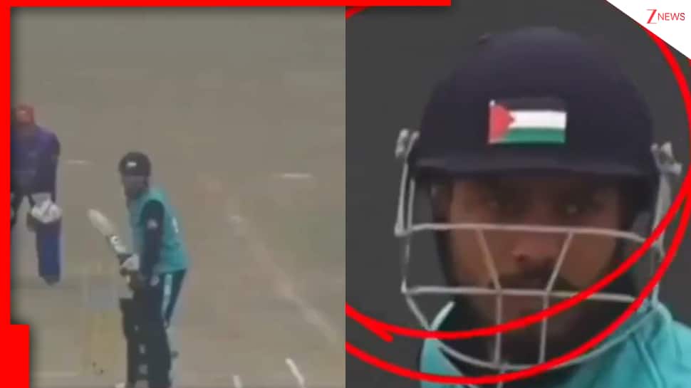 Shocking! J&K Police Summon Cricketer For Displaying Palestine Flag On Helmet In Local Match - WATCH