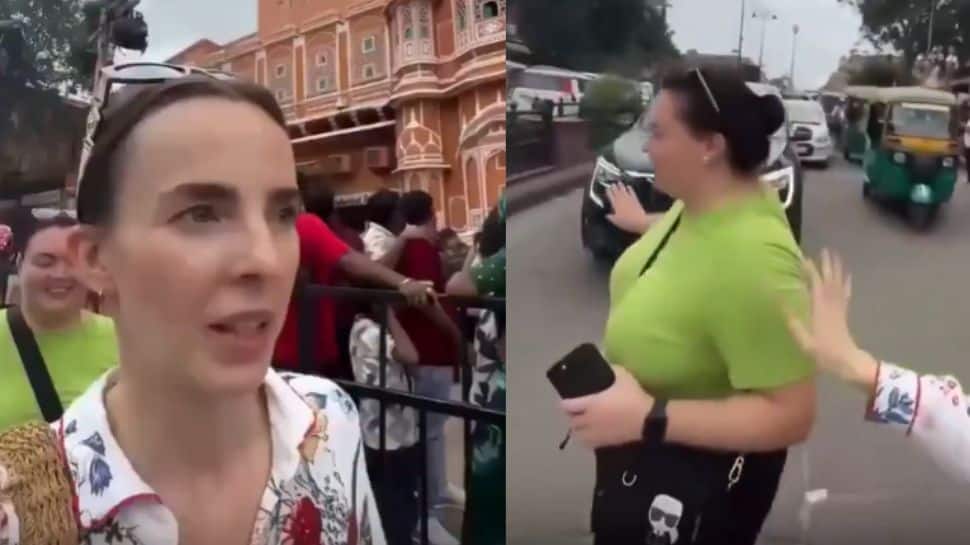 Russian Woman Goes Viral After Teaching Friend To Cross Road In India Using Desi Technique | Video