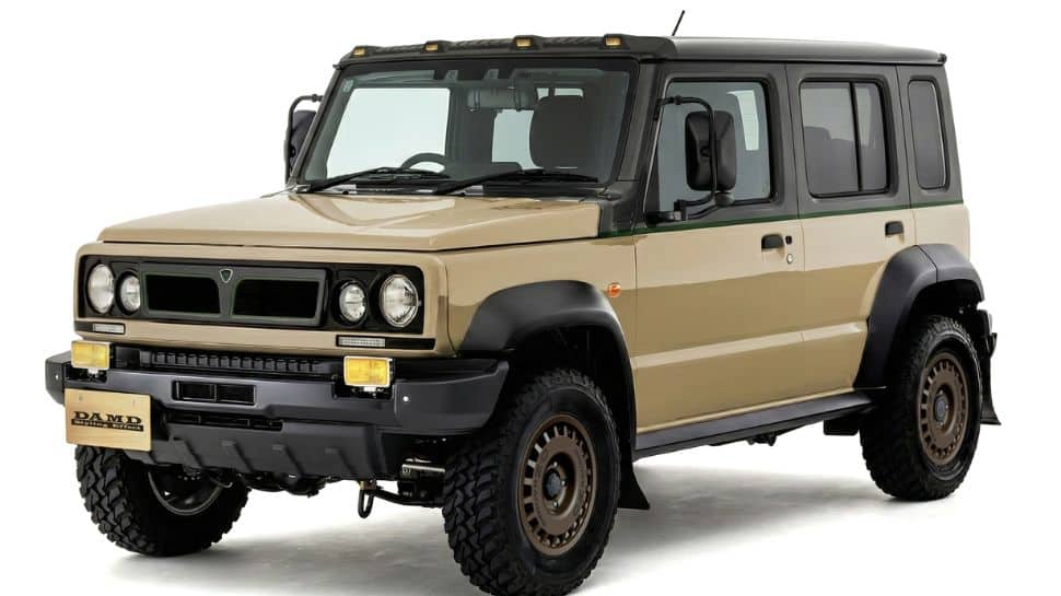 Suzuki Jimny Gets New Italian Makeover With Military Wheels, LED Roof Lights, Retro Seats And More