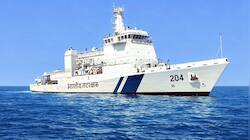 Raksha Mantri Commissions Indian Coast Guard Pollution Control Vessel Samudra 