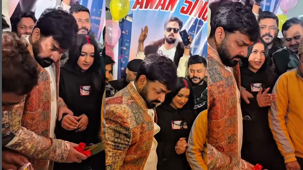 At Bhojpuri Power Star Pawan Singh's 40th Birthday Bash, Fans Spot Mystery Woman With 'Sindoor' - Meet Actress Mahima Singh