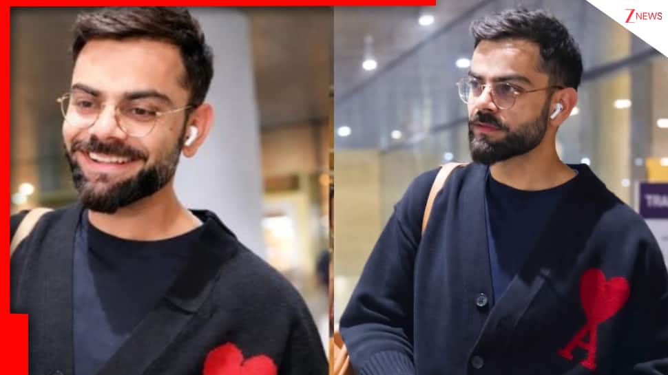 Virat Kohli Turns Heads At Airport With Subtle 'A' On Sweater, Check Mystery Behind 'Viral' Rs 54,999 Sweater- WATCH