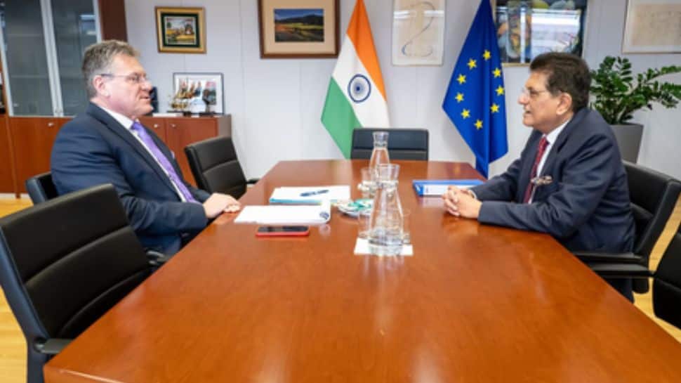 Goyal Holds Talks In Brussels On Key Issues In India-EU Free Trade Pact