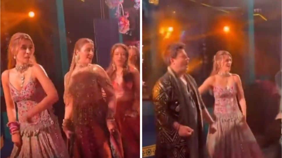 Nupur Sanon And Stebin Ben Sangeet: Bride-to-Be Sets The Stage On Fire With Sister Kriti Sanon On Sajanji Vaari Vaari – WATCH