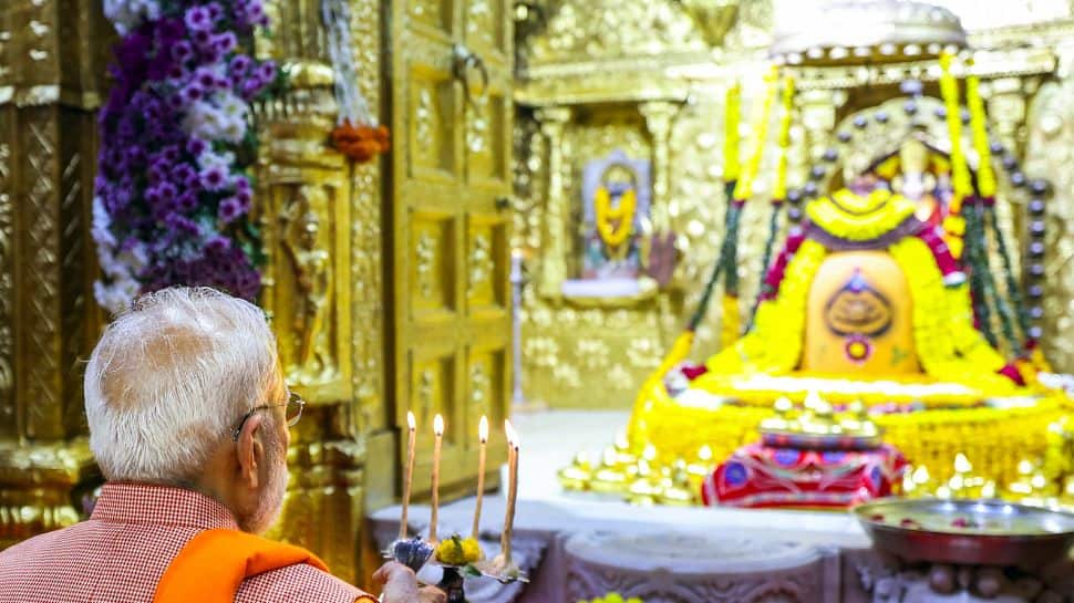 PM Narendra Modi Arrives At Somnath To Attend Historic 1,000-Year Resilience Festival