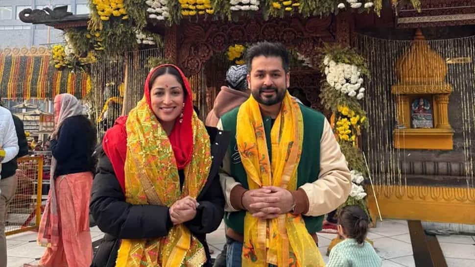 Dhurandhar Director Aditya Dhar And Haq Actress-Wife Yami Gautam Offer Prayers At Baglamukhi Temple, Seek Divine Blessings After Tasting Massive Success