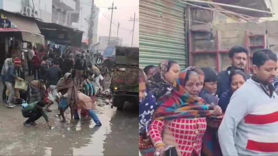 Caught On Camera: Crowds Loot Fish As 13-Year-Old Boy`s Body Lies On Road In Bihar | Viral Video