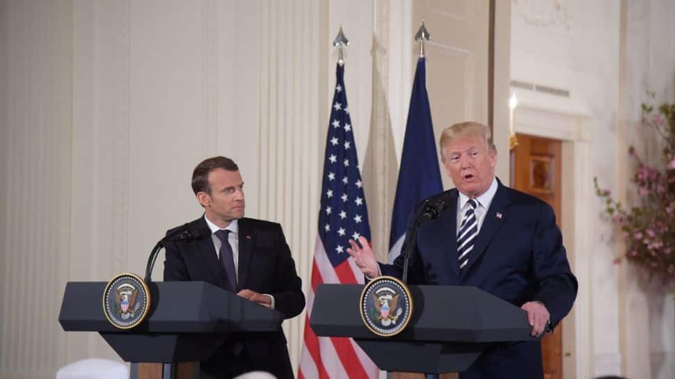 Trump Doubles Down On Greenland Bid; Shares Macron's Private Message Threatens 200% Tariffs On France