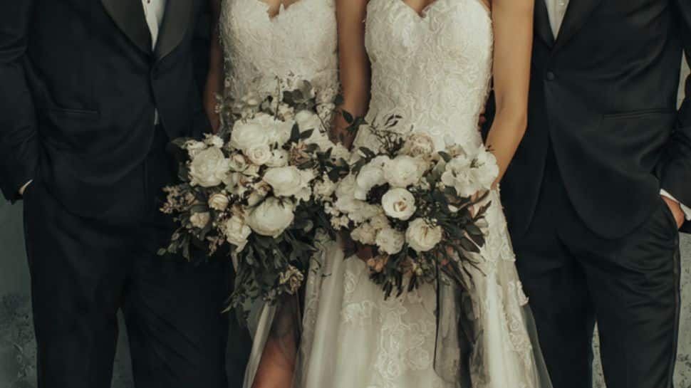 Chinese Wedding Goes Viral As Twin Brothers Marry Twin Sisters