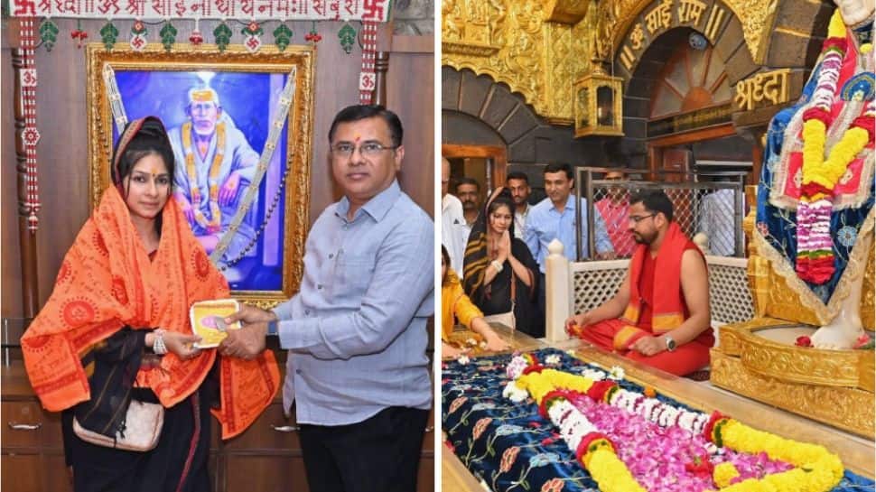 Tanishaa Mukerji visits Shirdi Temple, seeks Sai Baba’s blessings to welcome 2026