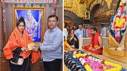 Tanishaa Mukerji visits Shirdi Temple, seeks Sai Baba’s blessings