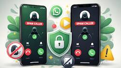 How can Android and iPhone users silence spam callers on WhatsApp?