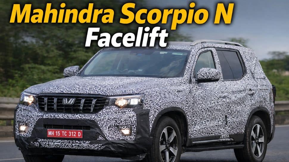 Mahindra Scorpio N Facelift: Spy images reveal new design, cabin updates, larger infotainment screen and more
