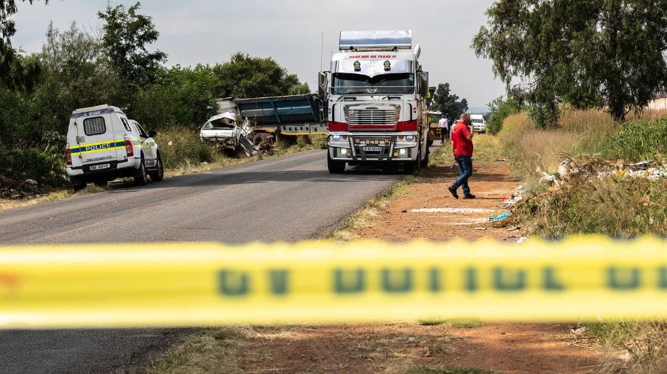11 dead in minibus taxi-truck crash in South Africa