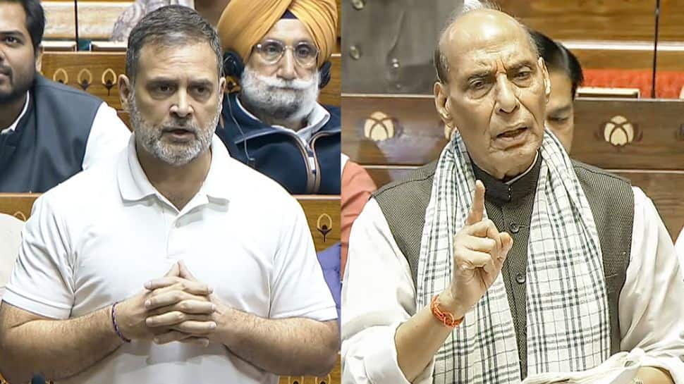 Lok Sabha in chaos: Rajnath Singh interrupts Rahul Gandhi`s speech, objects to quoting from ex-Army chief`s unpublished memoirs