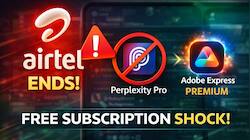 Airtel shocks 360 million of users: Telecom giant ends THIS free subscription